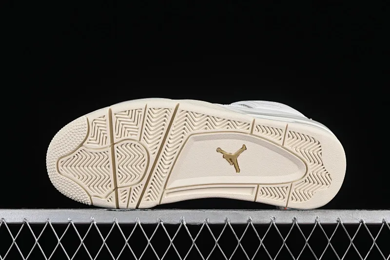 All categories Air Jordan Jordan series basketball shoes Air Jordan 4 GX foreign trade version Air Jordan 4 Retro "Metallic Gold" AJ4 Joe 4 meters white gold AQ9129-170